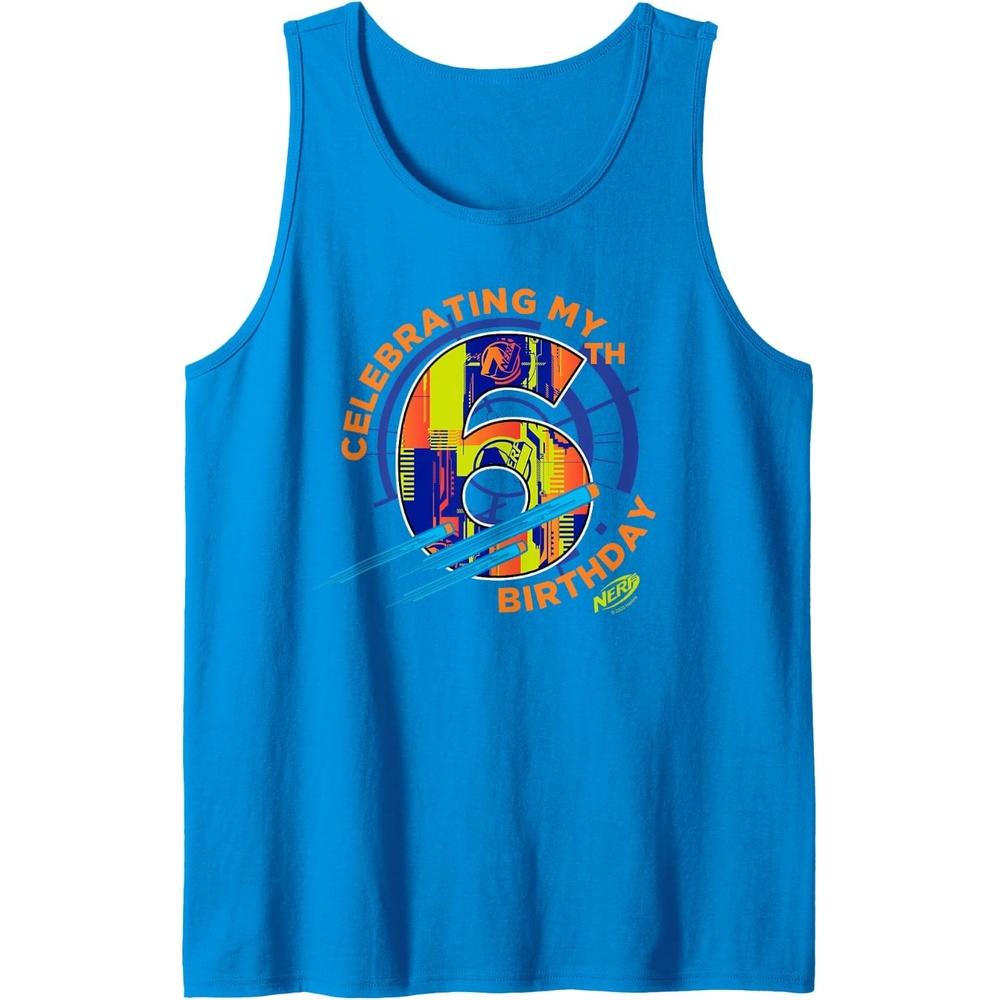 image:imageNerf Celebrating My 6th Birthday Tank TopSapphire Blue