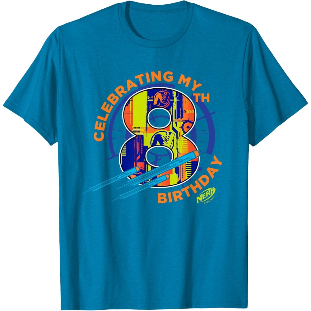 image:imageNerf Celebrating My 8th Birthday TShirtSapphire Blue