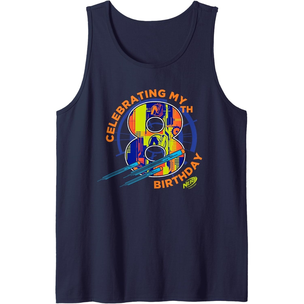 image:imageNerf Celebrating My 8th Birthday Tank TopNavy Blue