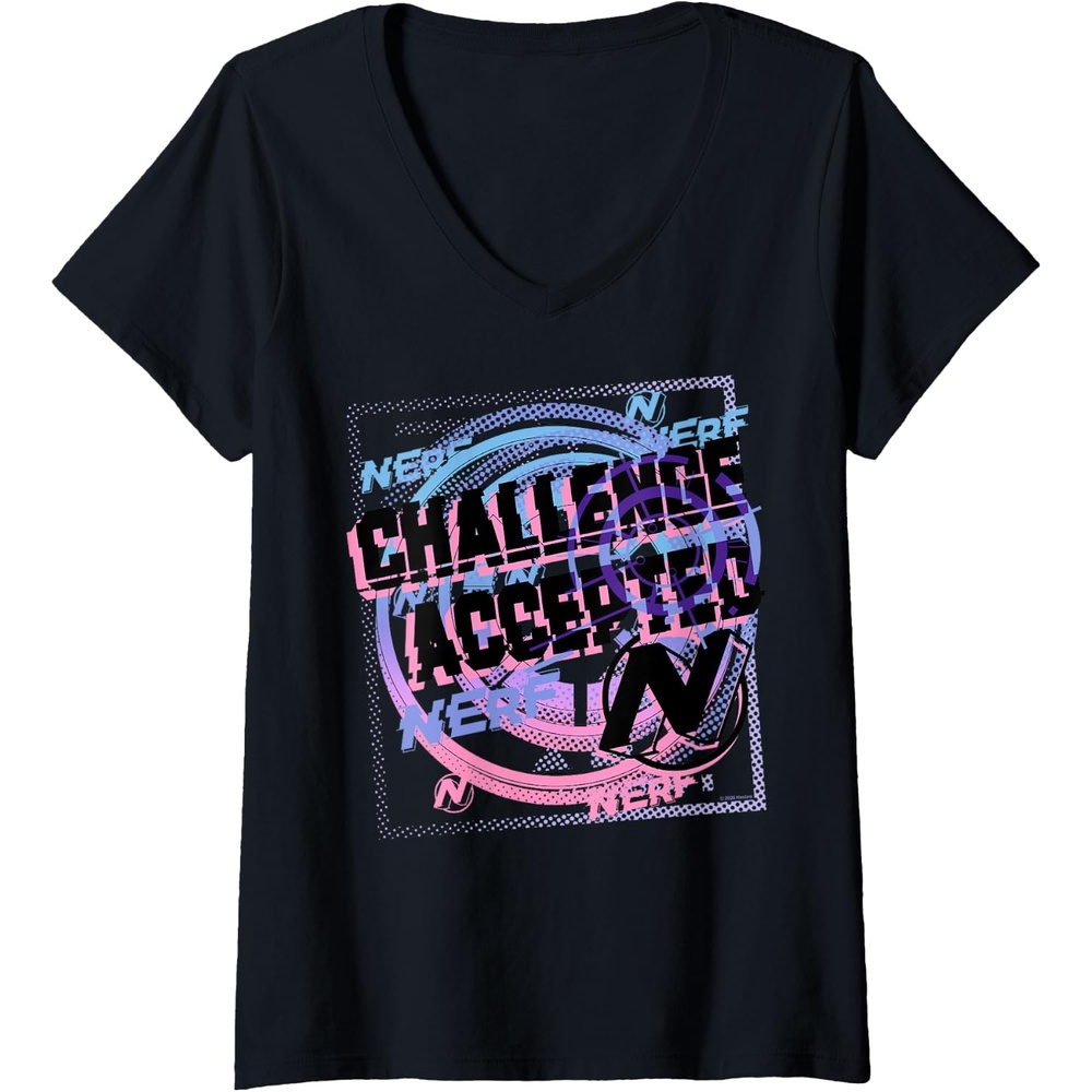 image:imageNerf Challenge Accepted VNeck TShirtBlack