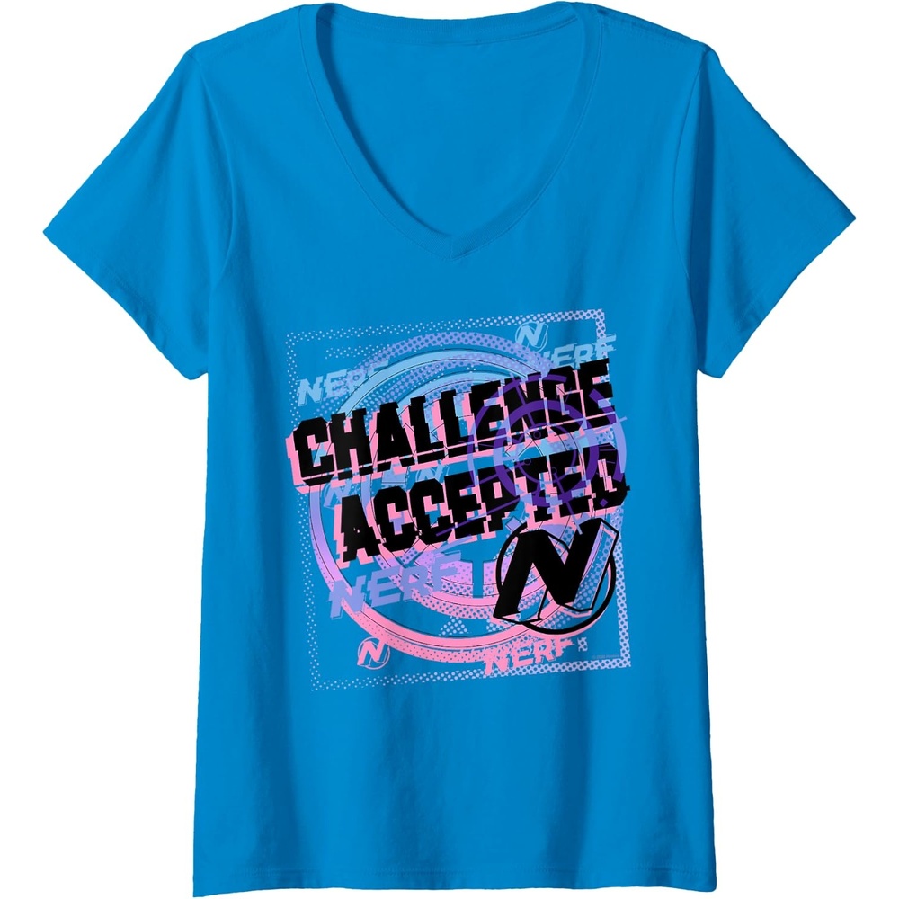 image:imageNerf Challenge Accepted VNeck TShirtSapphire Blue