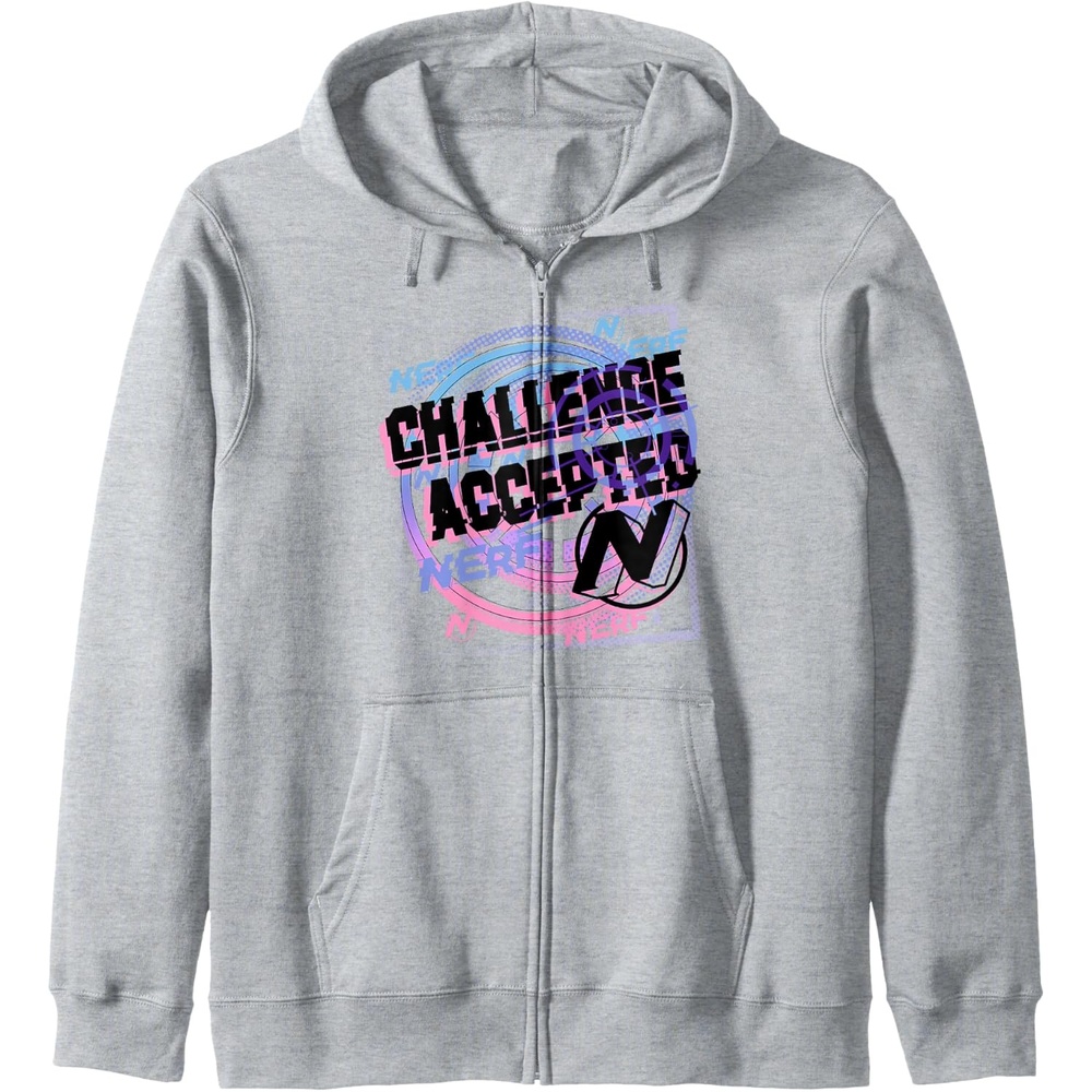 image:imageNerf Challenge Accepted Zip HoodieHeather Grey