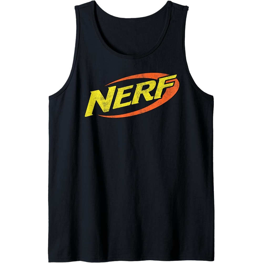 image:imageNerf Classic Distressed Retro Color Logo Tank TopBlack