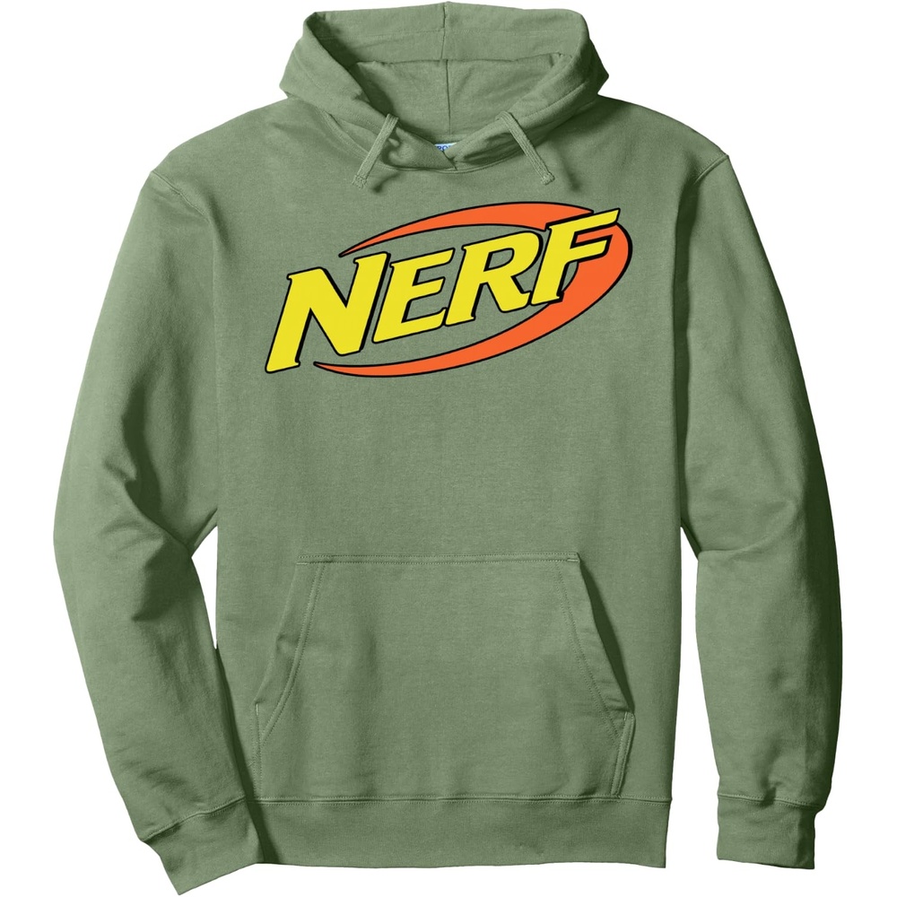 image:imageNerf Classic Retro Color Logo Pullover HoodieSage Green