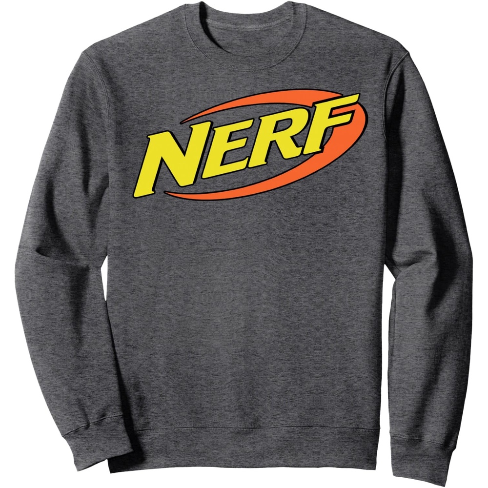 image:imageNerf Classic Retro Color Logo SweatshirtDark Heather Grey