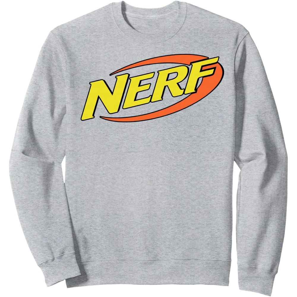 image:imageNerf Classic Retro Color Logo SweatshirtHeather Grey