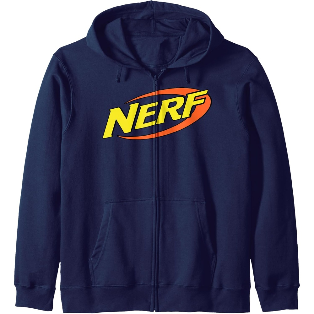 image:imageNerf Classic Retro Color Logo Zip HoodieNavy Blue