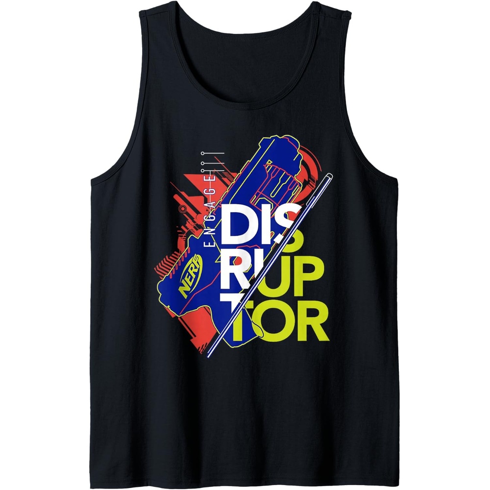 image:imageNerf Engage Disruptor Retro Vintage Text Stack Tank TopBlack