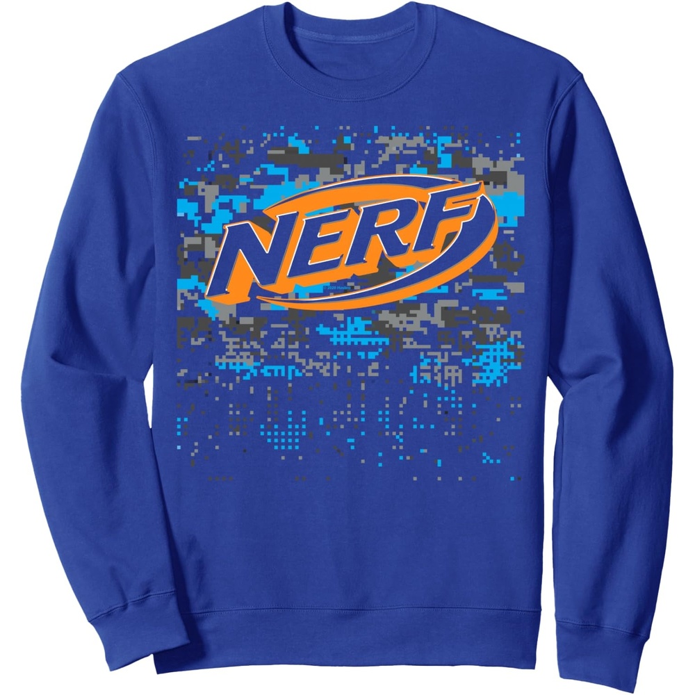 image:imageNerf Glitch Camouflage Logo SweatshirtRoyal Blue
