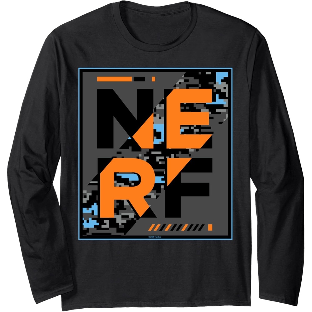 image:imageNerf Glitch Poster Long Sleeve TShirtBlack