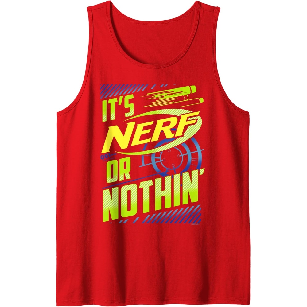 image:imageNerf Its Nerf Or Nothin Retro Bold Logo Tank TopRed