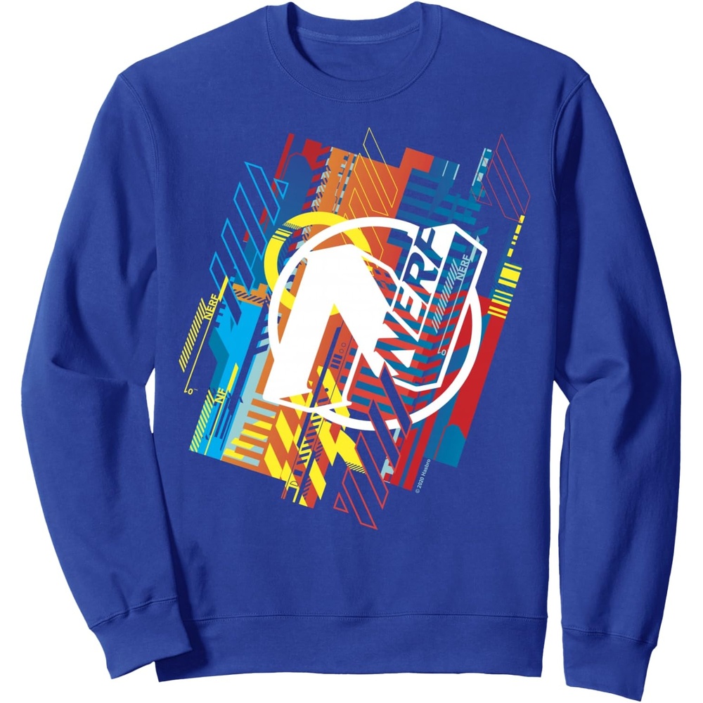 image:imageNerf N Glitched Logo SweatshirtRoyal Blue