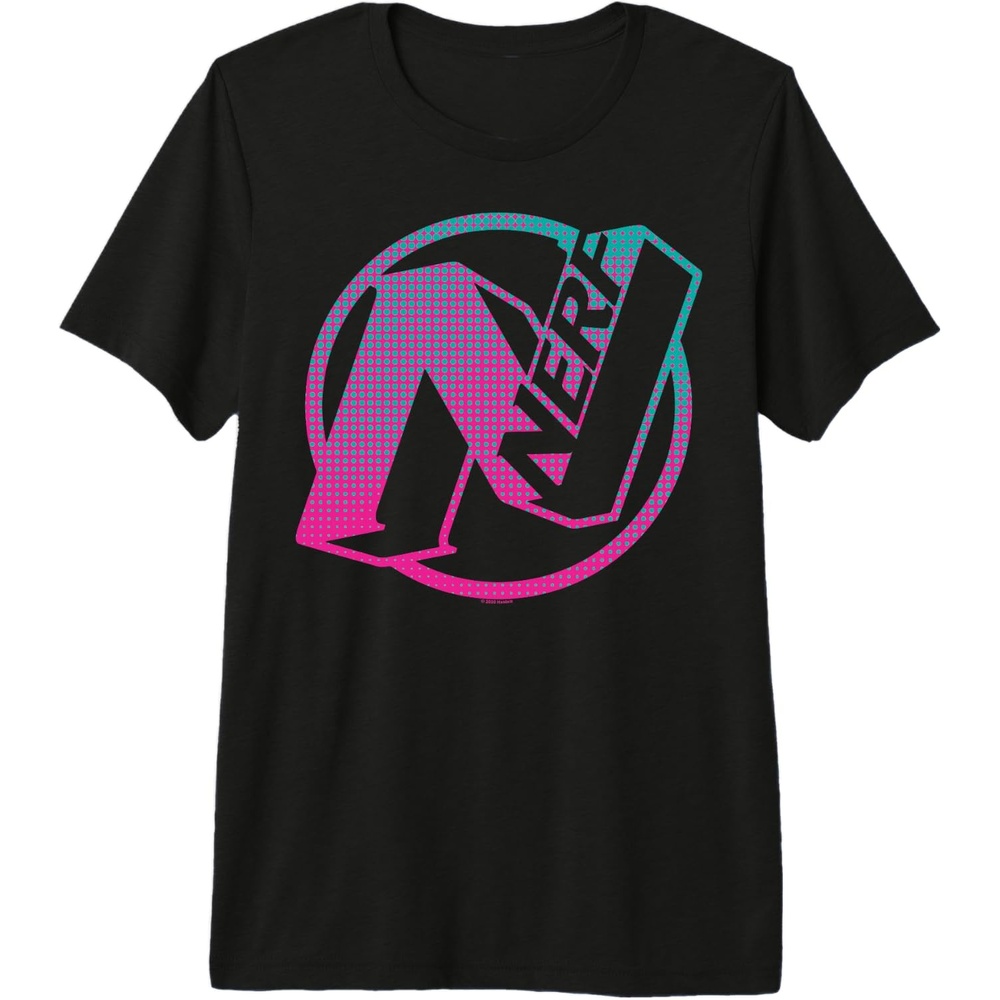 image:imageNerf N Gradient Comic Style Logo Premium Triblend TShirtBlack