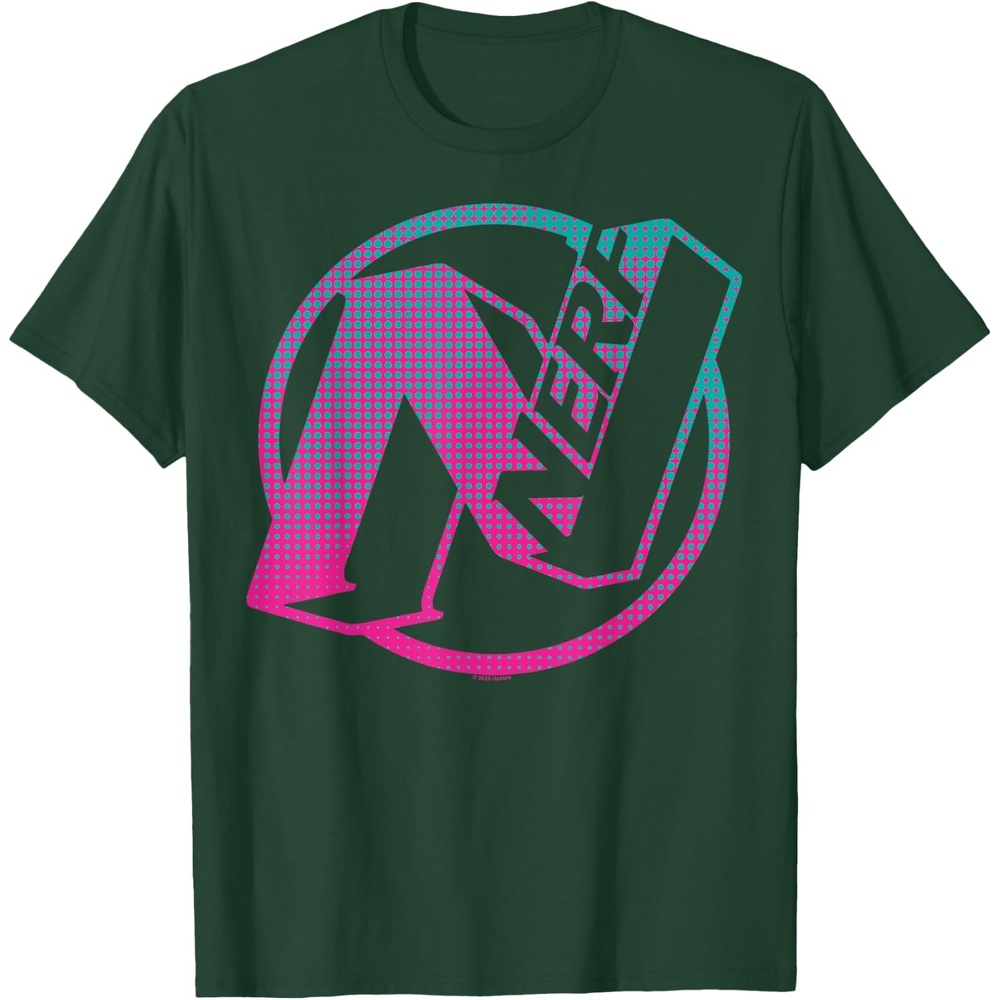 image:imageNerf N Gradient Comic Style Logo TShirtDark Green