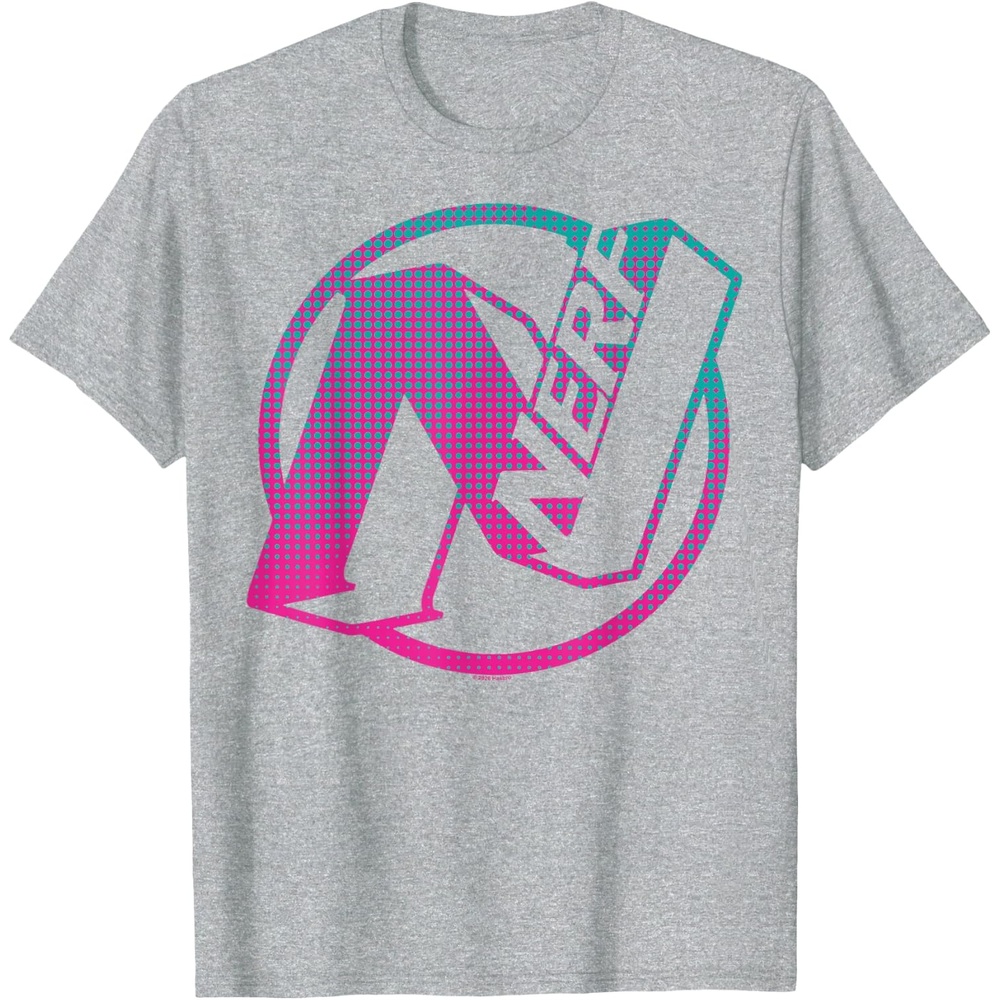 image:imageNerf N Gradient Comic Style Logo TShirtHeather Grey
