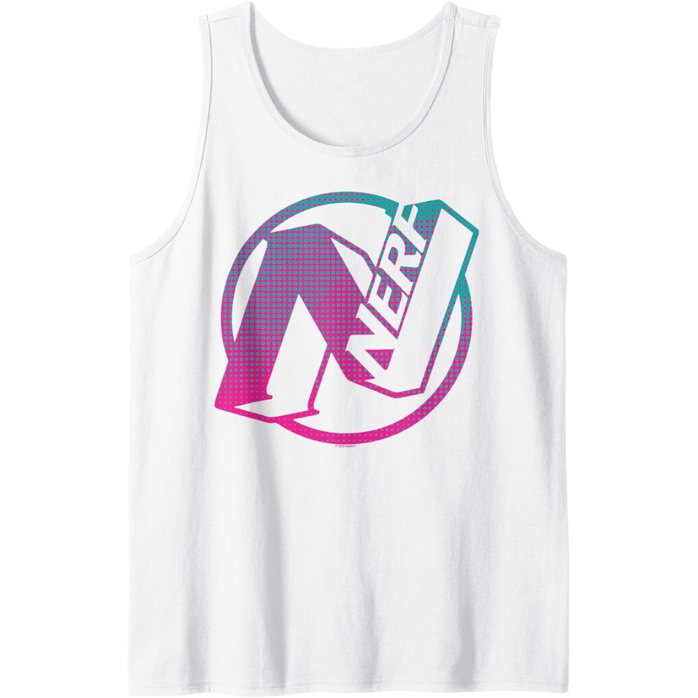 image:imageNerf N Gradient Comic Style Logo Tank TopWhite