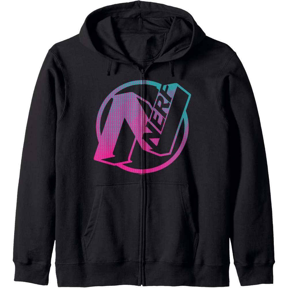 image:imageNerf N Gradient Comic Style Logo Zip HoodieBlack