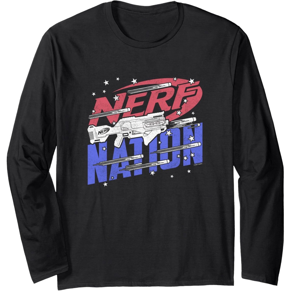 image:imageNerf Nation Americana Blaster Long Sleeve TShirtBlack