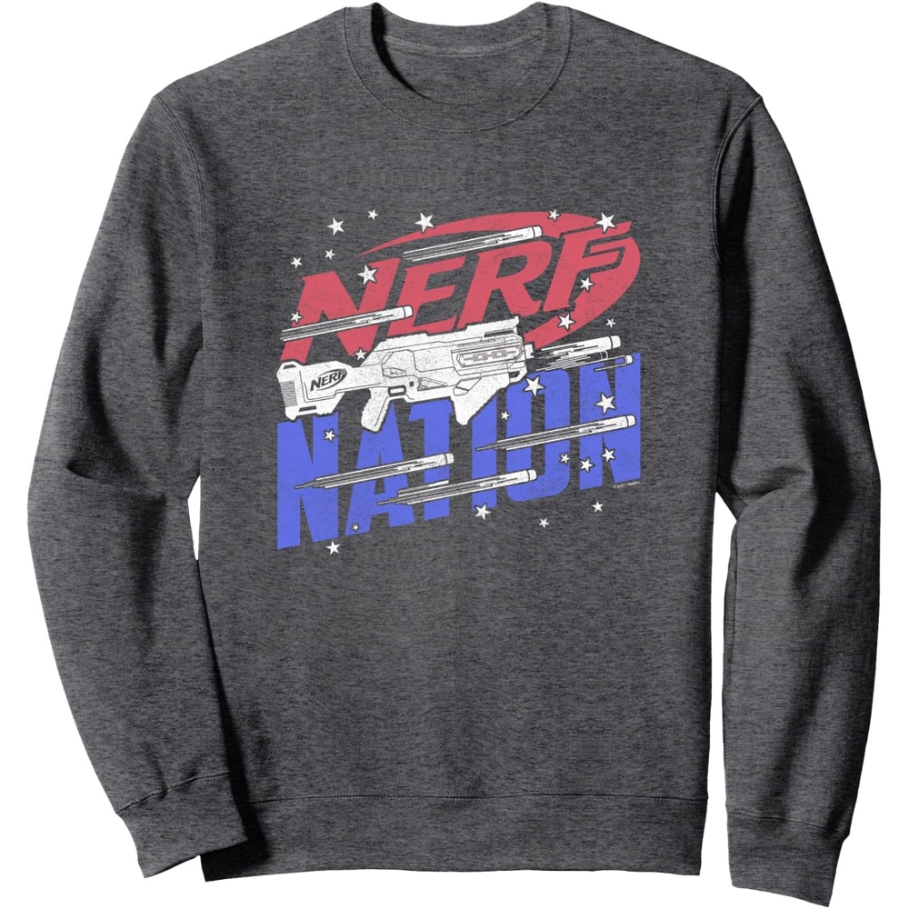 image:imageNerf Nation Americana Blaster SweatshirtDark Heather Grey