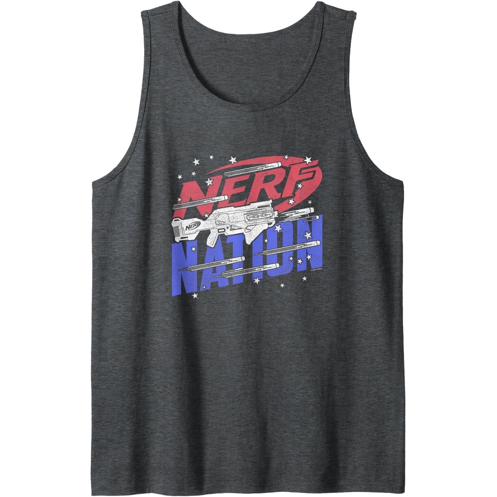 image:imageNerf Nation Americana Blaster Tank TopDark Heather Grey