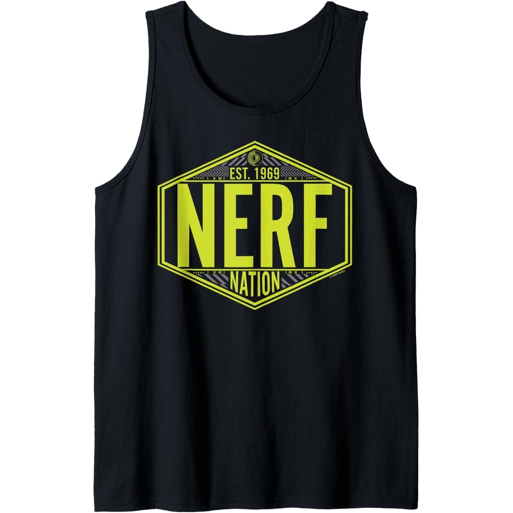 image:imageNerf Nation Est 1969 Neon Badge Logo Tank TopBlack