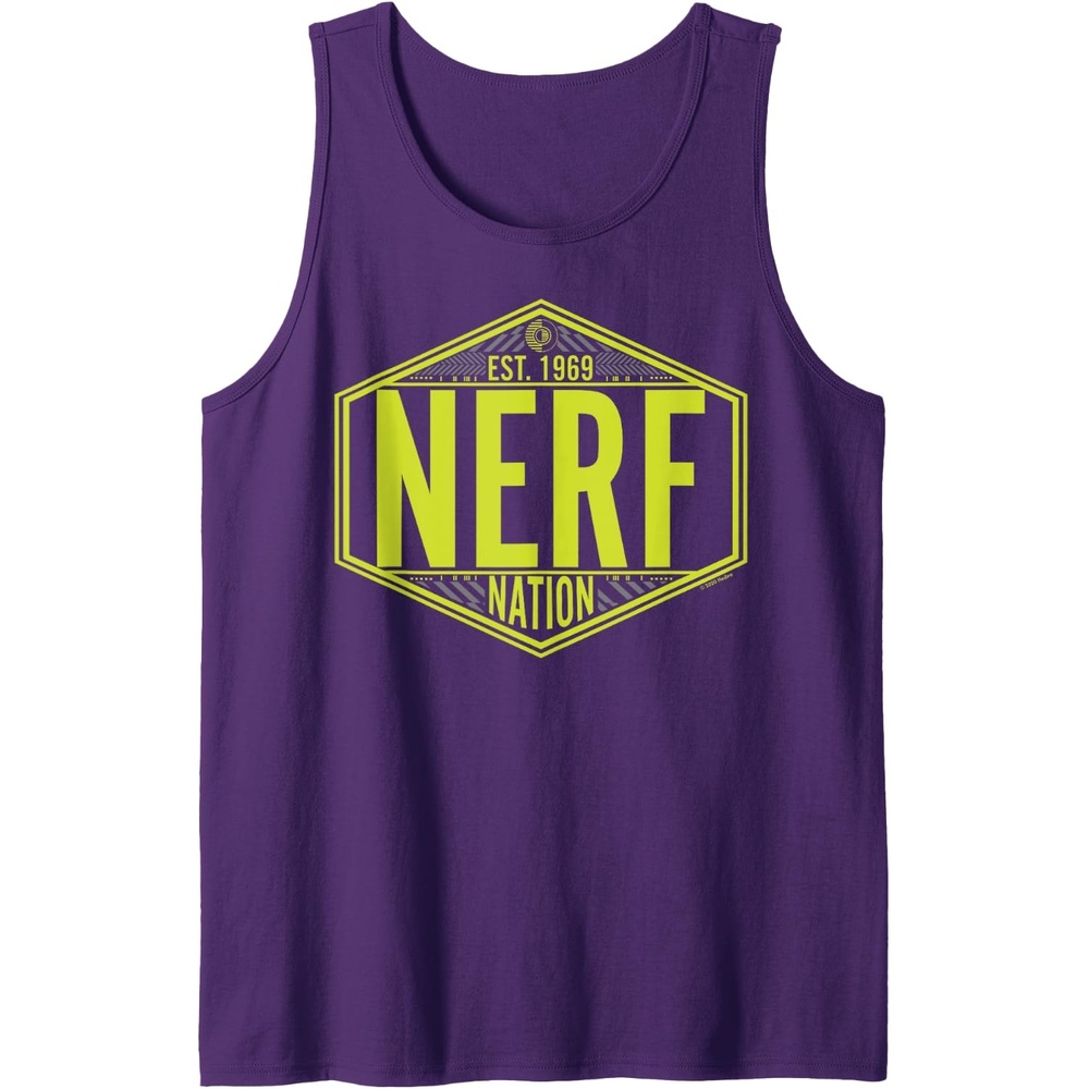 image:imageNerf Nation Est 1969 Neon Badge Logo Tank TopPurple