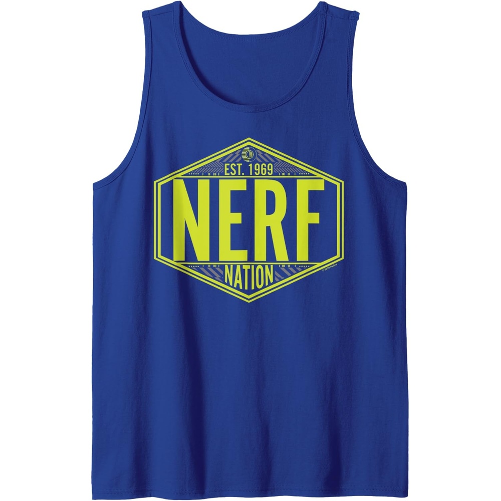 image:imageNerf Nation Est 1969 Neon Badge Logo Tank TopRoyal Blue