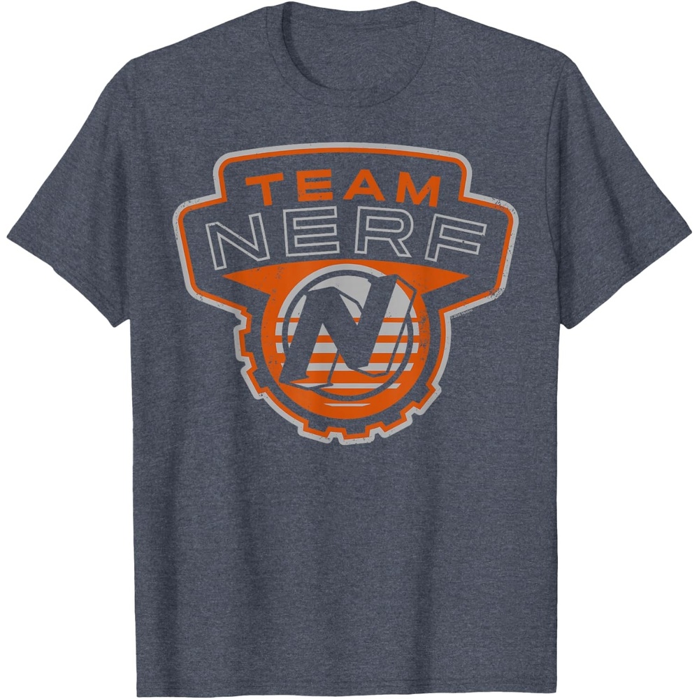image:imageNerf Team Nerf Logo TShirtHeather Blue