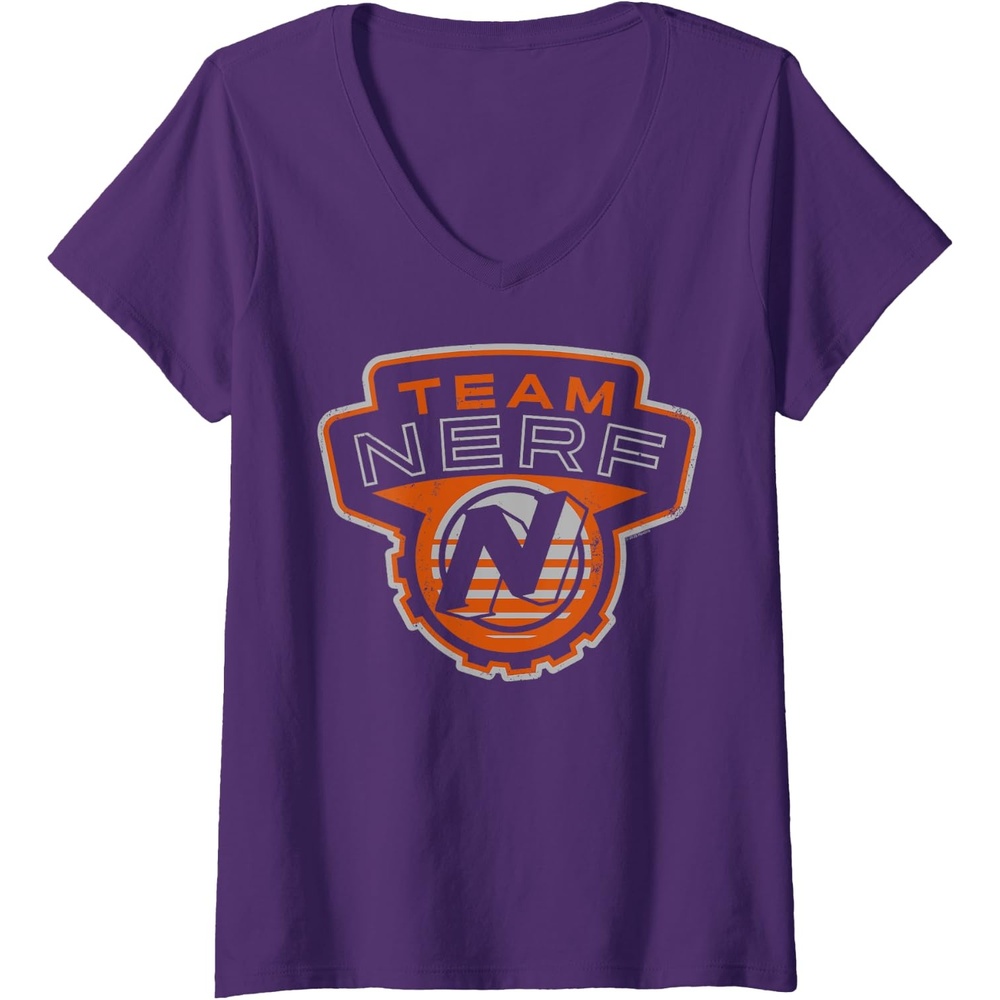 image:imageNerf Team Nerf Logo VNeck TShirtPurple