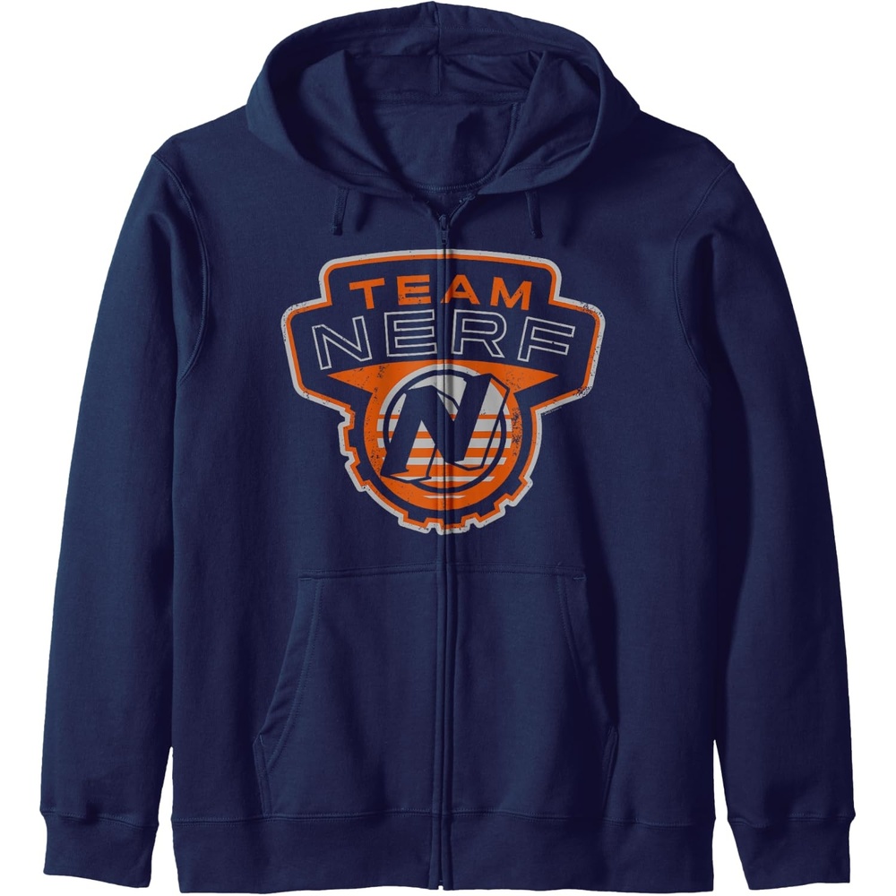 image:imageNerf Team Nerf Logo Zip HoodieNavy Blue