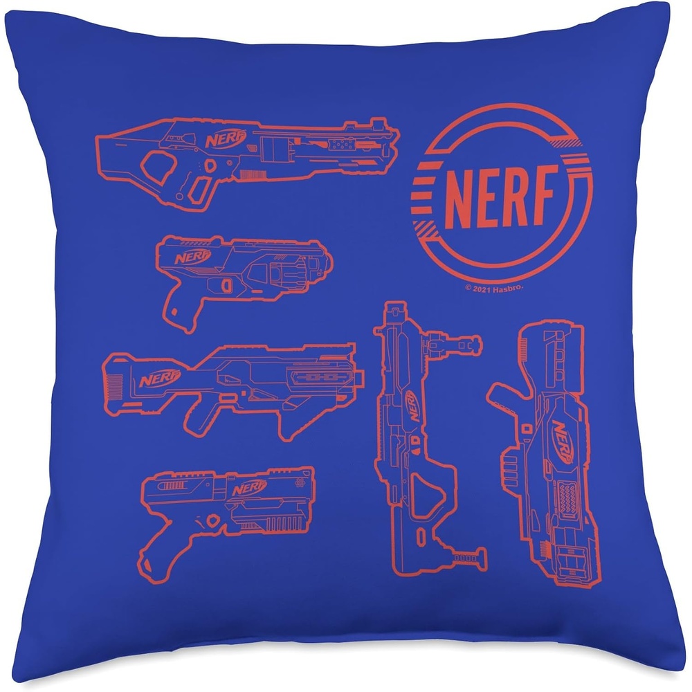 image:imageNerf The Blaster Chart Throw Pillow18x18