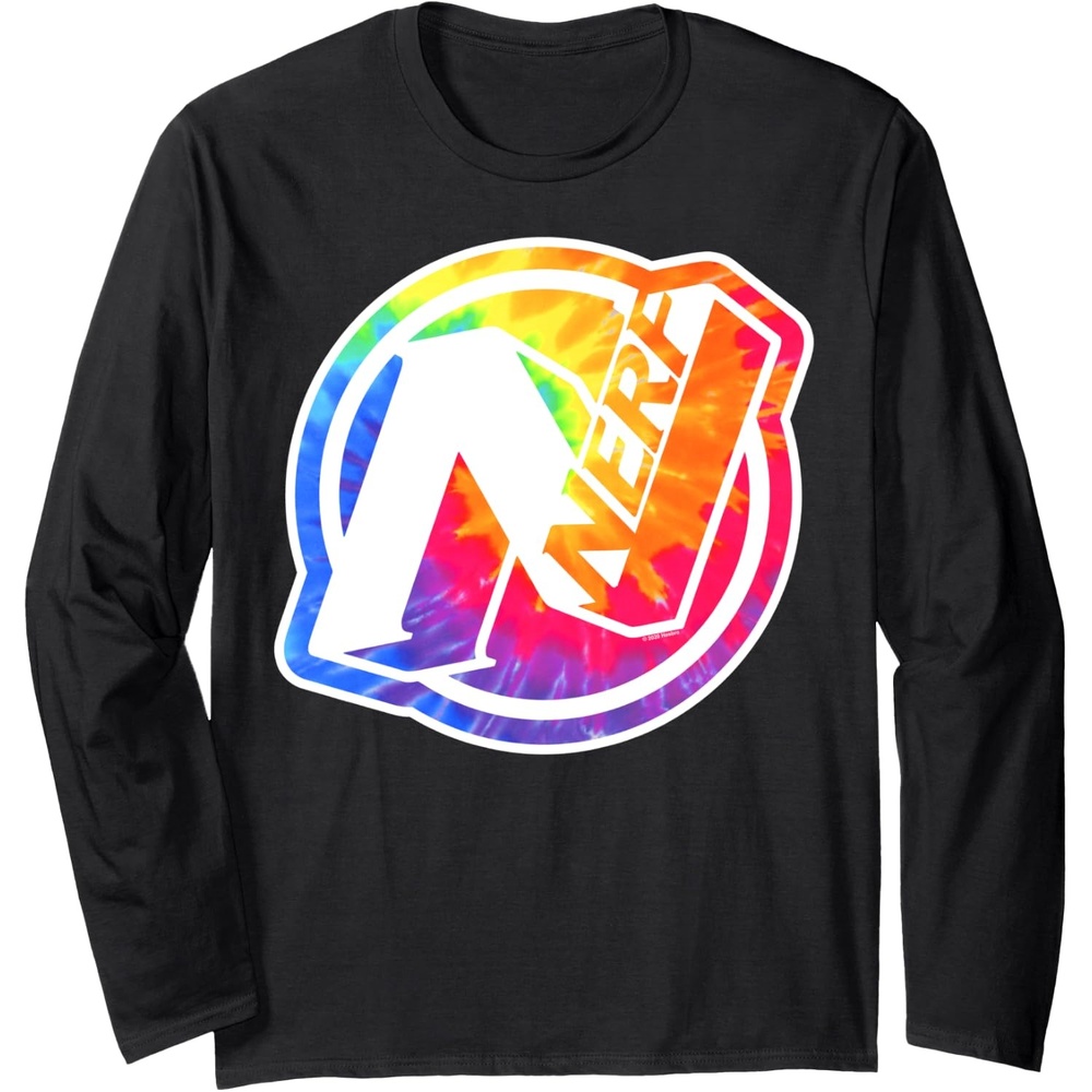 image:imageNerf Tie Dye Logo Long Sleeve TShirtBlack