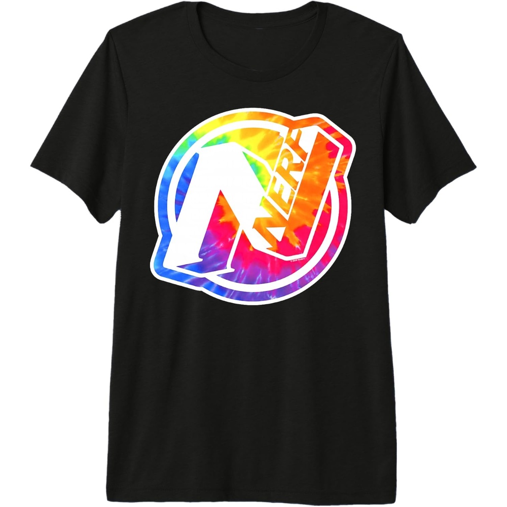 image:imageNerf Tie Dye Logo Premium Triblend TShirtBlack