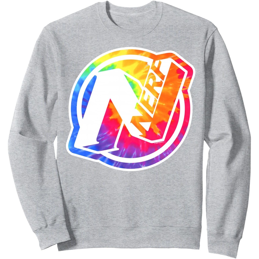 image:imageNerf Tie Dye Logo SweatshirtHeather Grey