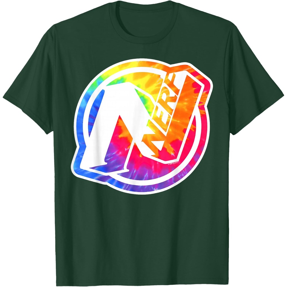 image:imageNerf Tie Dye Logo TShirtDark Green