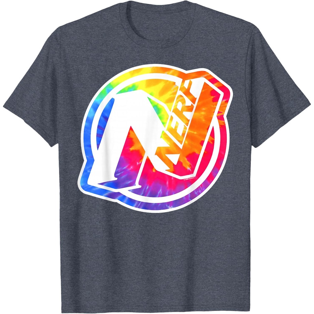 image:imageNerf Tie Dye Logo TShirtHeather Blue