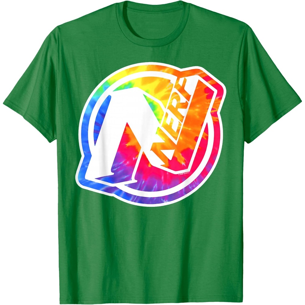 image:imageNerf Tie Dye Logo TShirtKelly Green