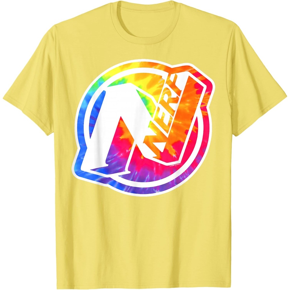 image:imageNerf Tie Dye Logo TShirtLemon Yellow