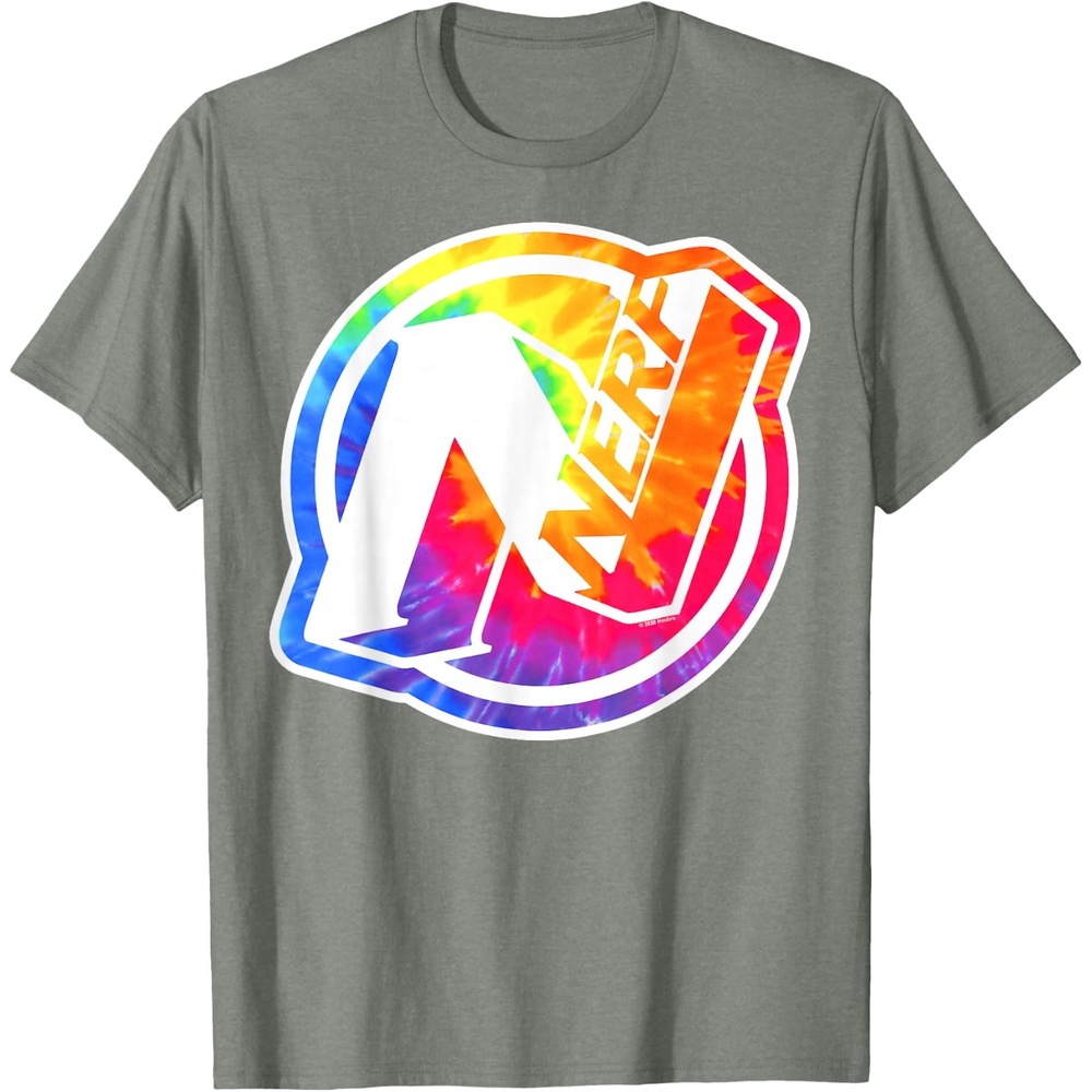 image:imageNerf Tie Dye Logo TShirtOlive Heather