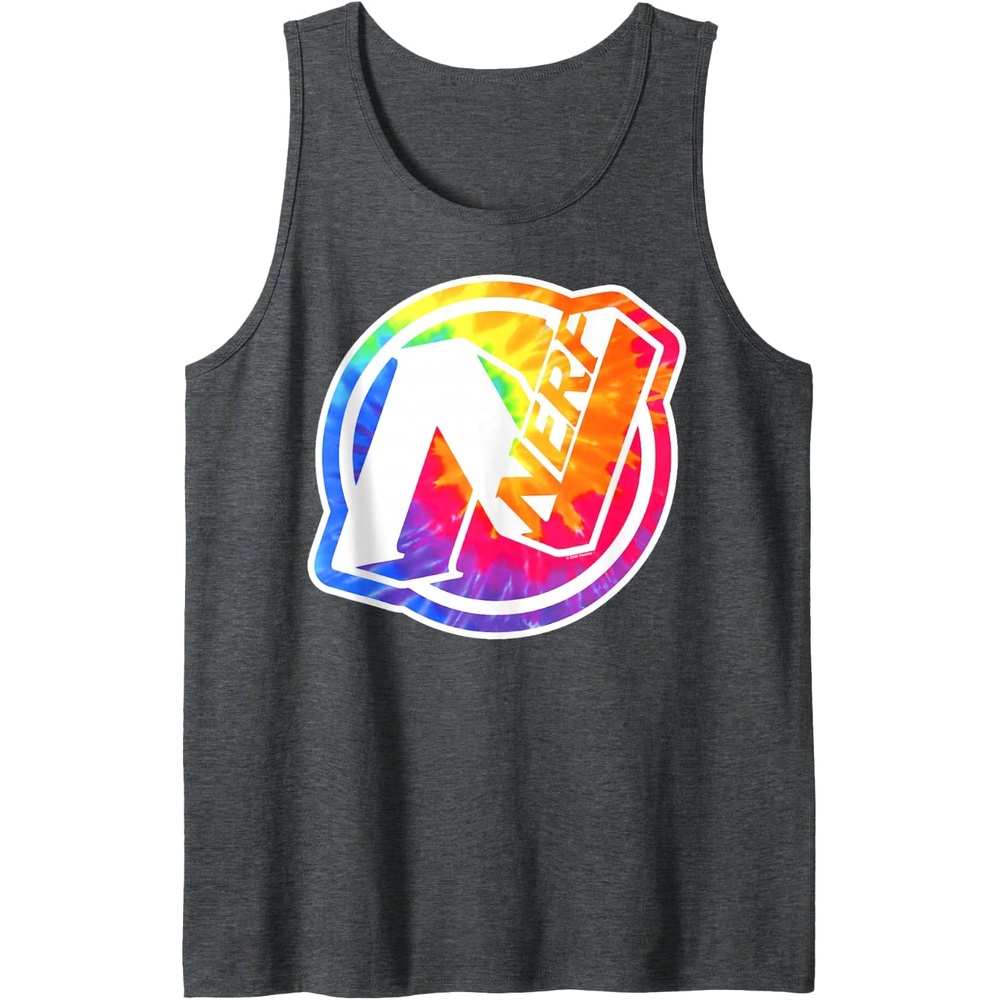 image:imageNerf Tie Dye Logo Tank TopDark Heather Grey