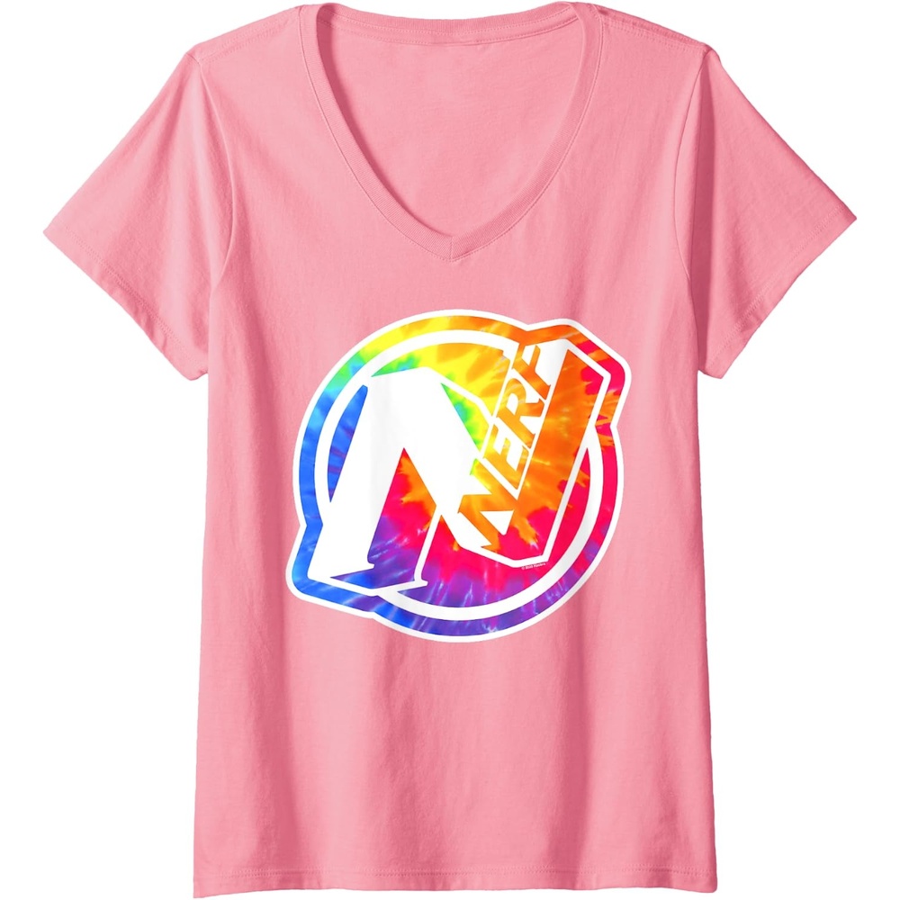 image:imageNerf Tie Dye Logo VNeck TShirtPink