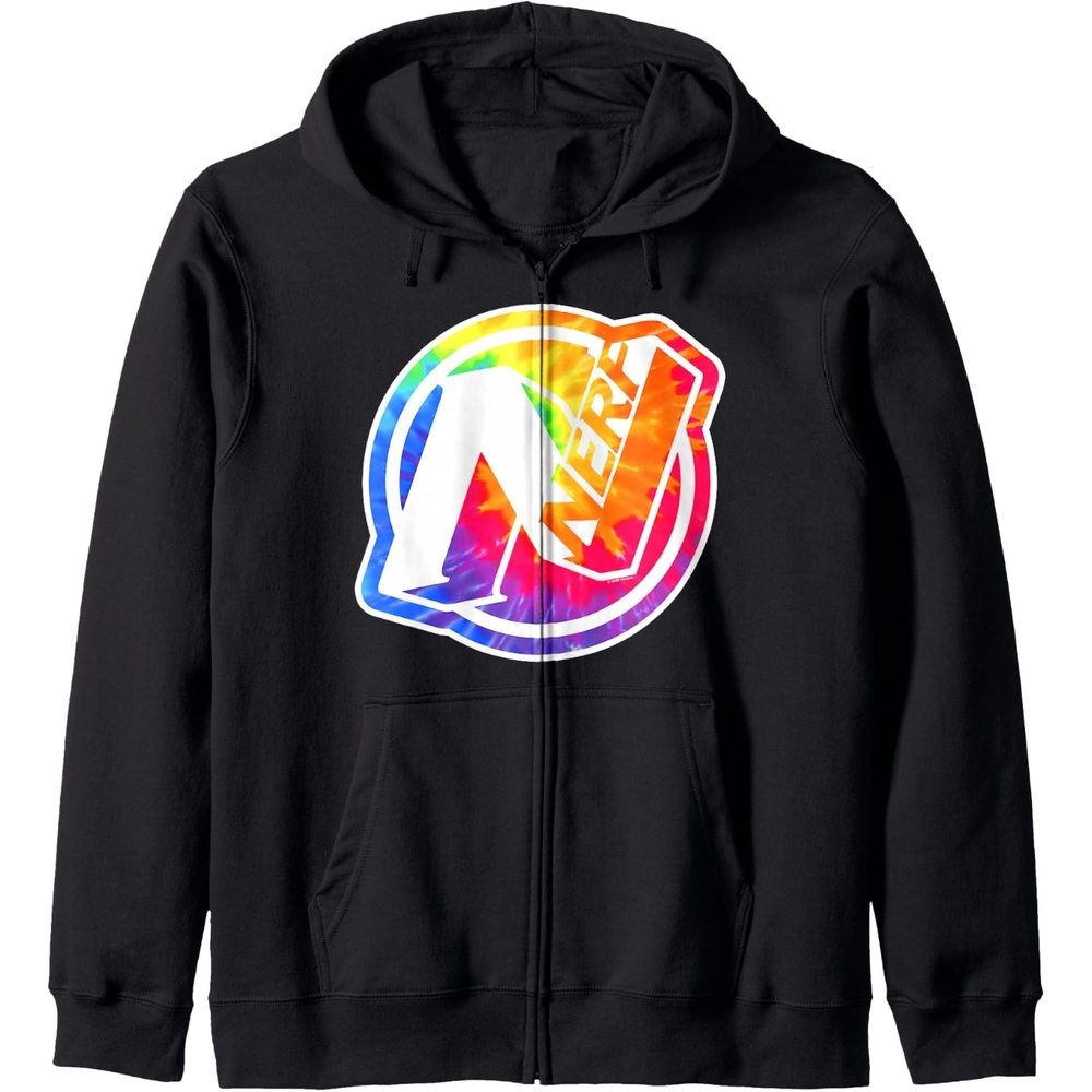 image:imageNerf Tie Dye Logo Zip HoodieBlack