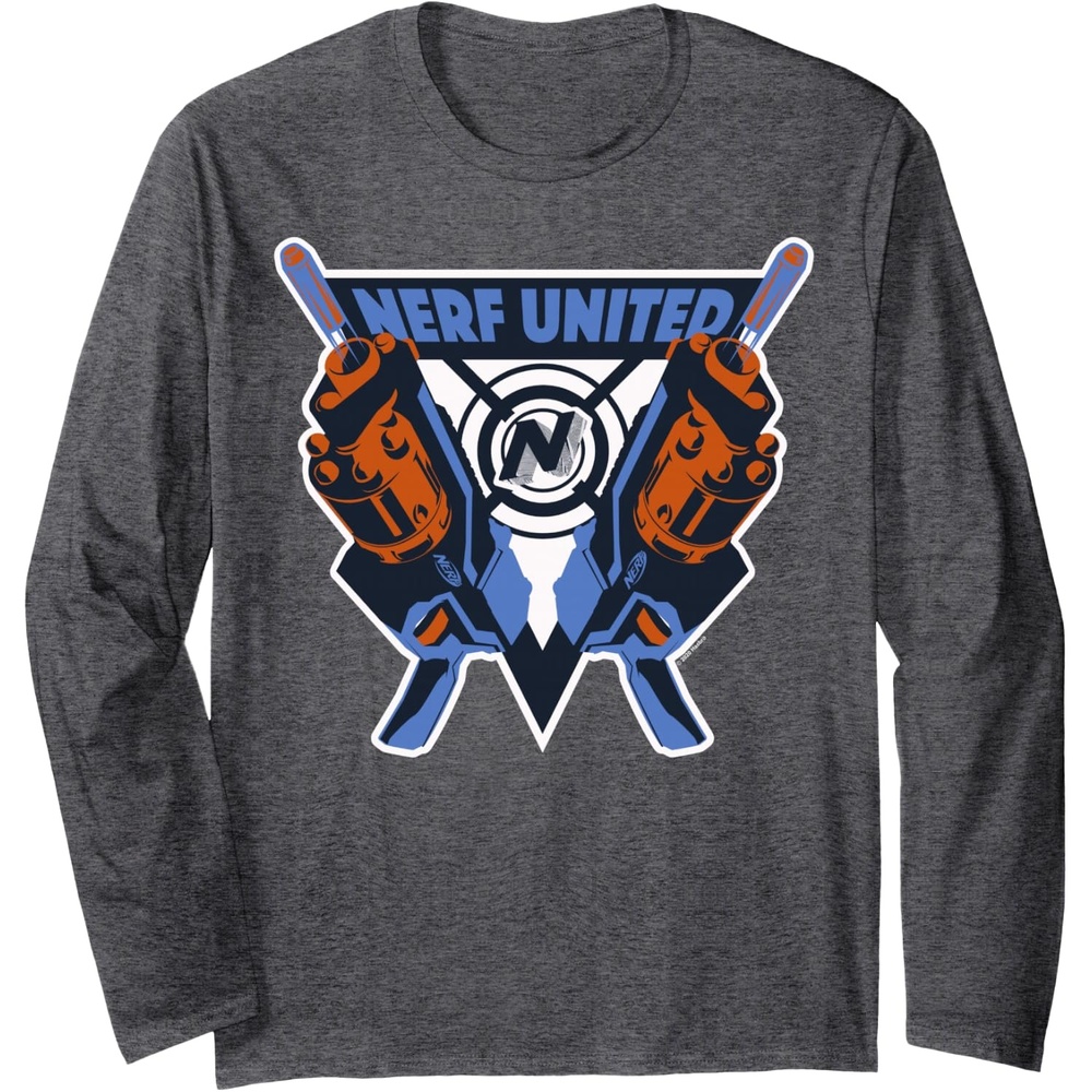 image:imageNerf United Blasters Long Sleeve TShirtDark Heather Grey