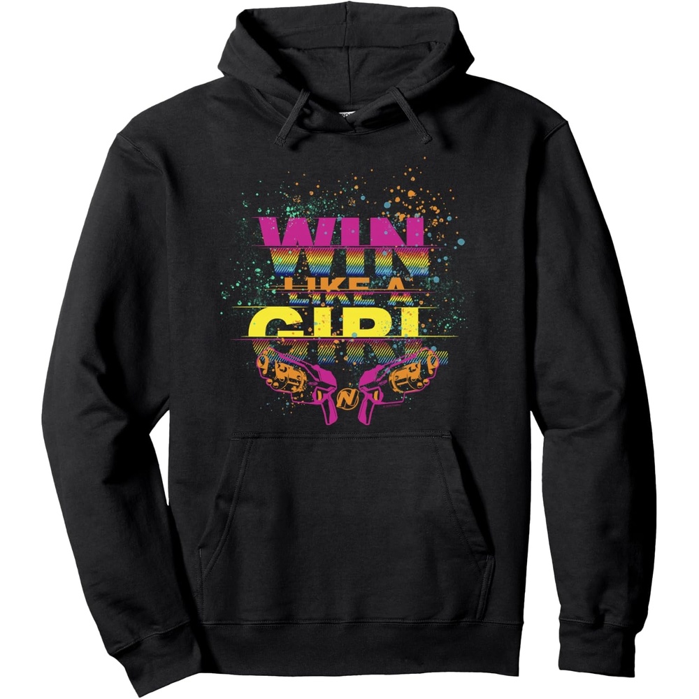 image:imageNerf Win Like A Girl Pullover HoodieBlack