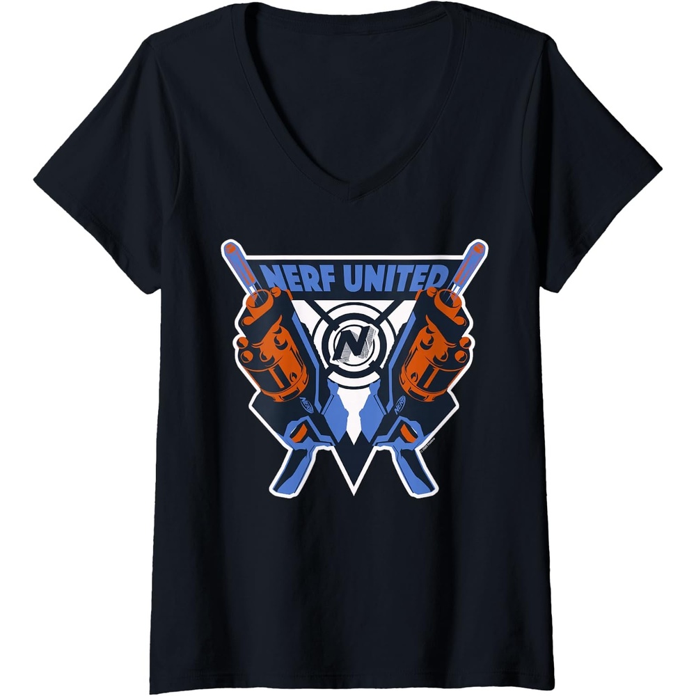 image:imageWomens Nerf United Blasters VNeck TShirtBlack