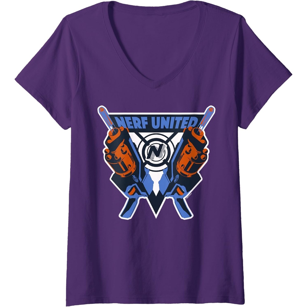 image:imageWomens Nerf United Blasters VNeck TShirtPurple