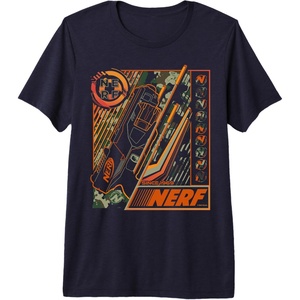 Nerf Blaster Since 1969 Poster Premium Tri-Blend T-Shirt(Navy Blue)