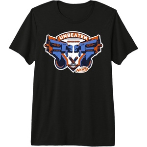 Nerf Blasters Unbeaten Logo Premium Tri-blend T-Shirt(Black)