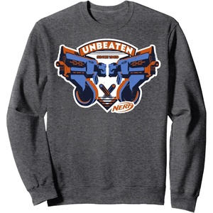 Nerf Blasters Unbeaten Logo Sweatshirt(Dark Heather Grey)