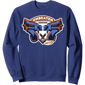 Nerf Blasters Unbeaten Logo Sweatshirt(Navy Blue)